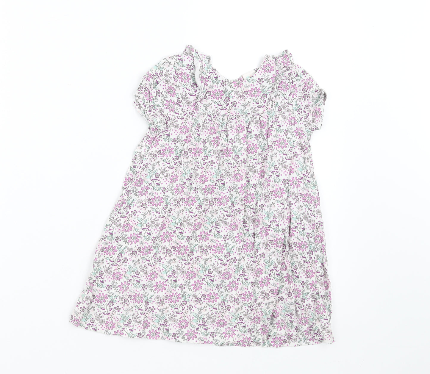 Mini Club Girls White Fair Isle  A-Line  Size 12-18 Months
