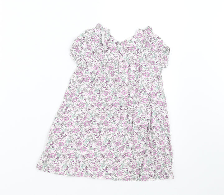Mini Club Girls White Fair Isle  A-Line  Size 12-18 Months