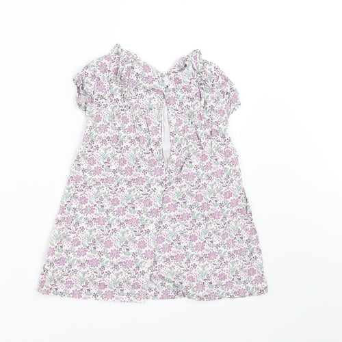Mini Club Girls White Fair Isle  A-Line  Size 12-18 Months
