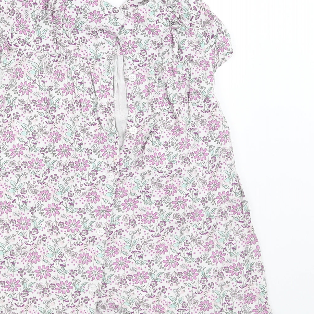 Mini Club Girls White Fair Isle  A-Line  Size 12-18 Months