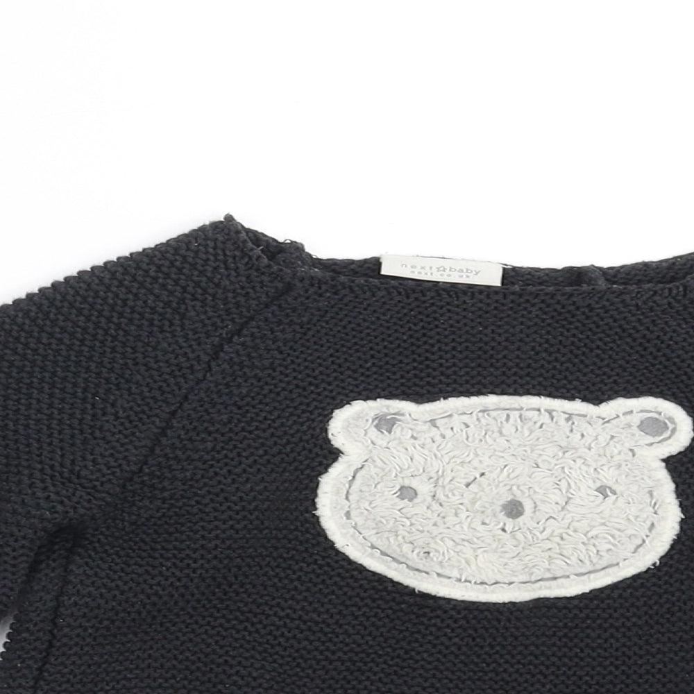 NEXT Baby Grey   Cardigan Jumper Size 9-12 Months