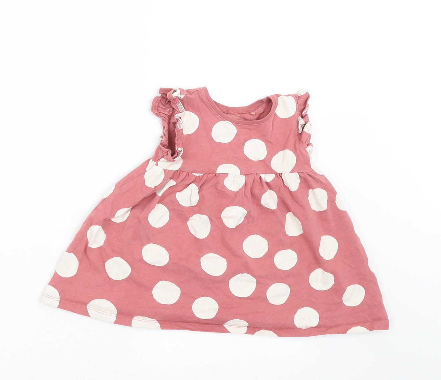NEXT Girls Pink Polka Dot  A-Line  Size 9-12 Months