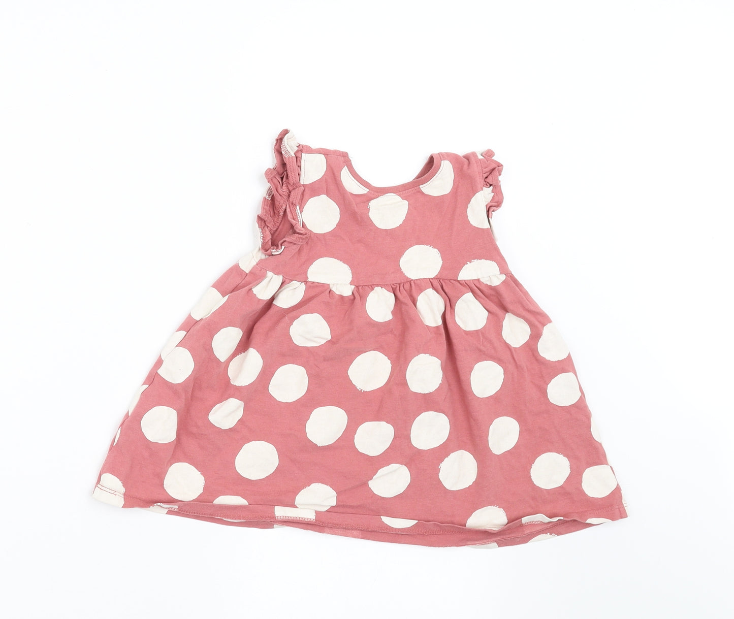 NEXT Girls Pink Polka Dot  A-Line  Size 9-12 Months