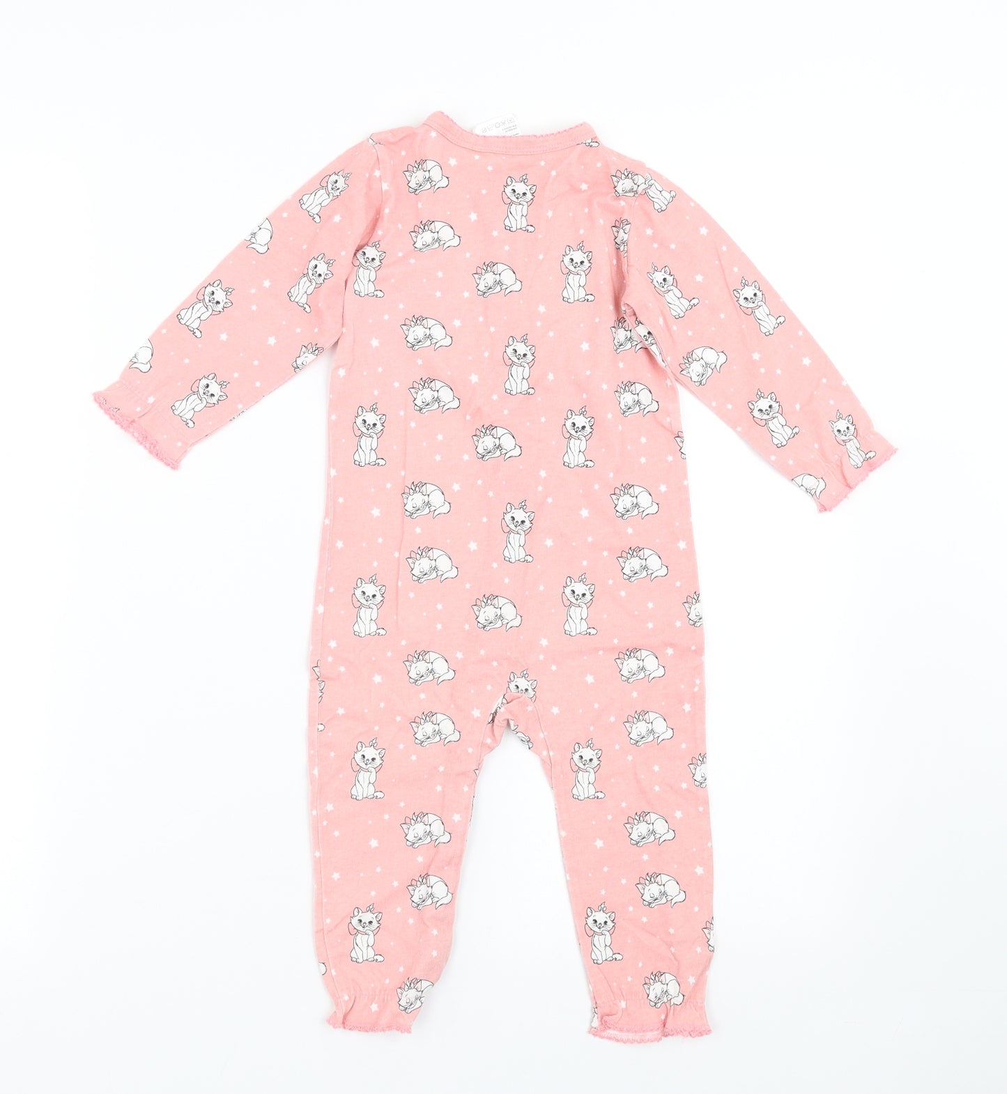 H&M Girls Pink Geometric  Babygrow One-Piece Size 9-12 Months  - Disney Aristocats