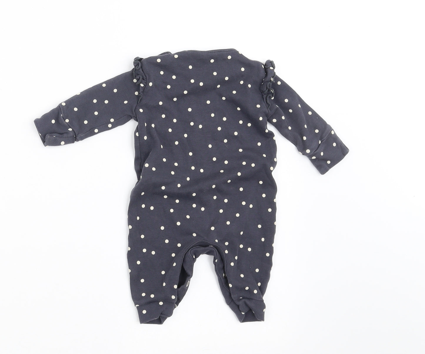 NEXT Girls Blue Polka Dot  Babygrow One-Piece Size 0-3 Months  - i love my daddy