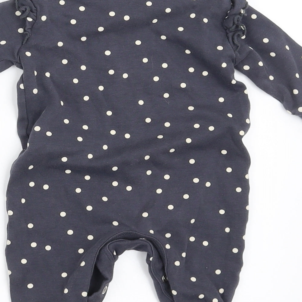NEXT Girls Blue Polka Dot  Babygrow One-Piece Size 0-3 Months  - i love my daddy
