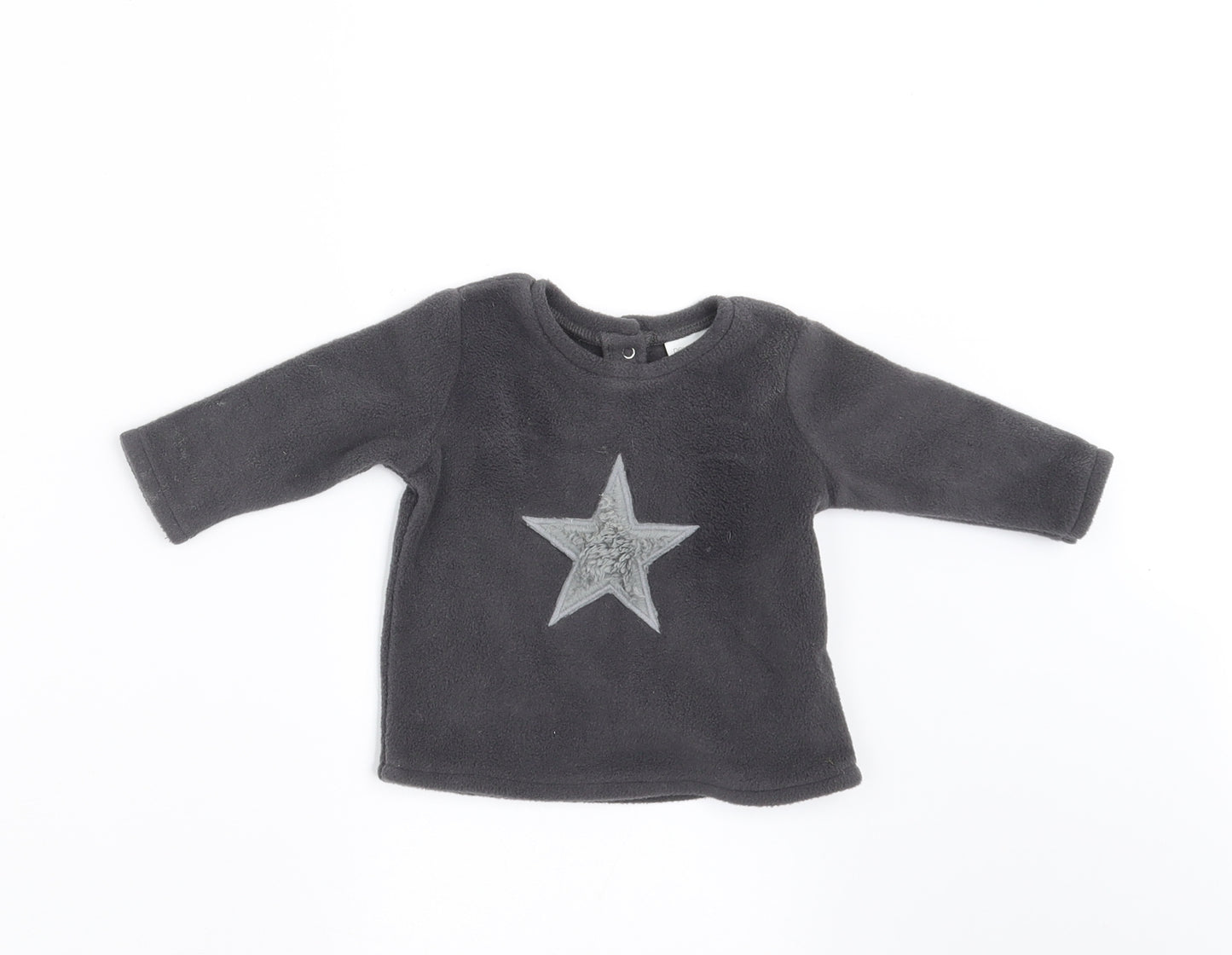 NEXT Baby Grey  Fleece Pullover Jumper Size 0-3 Months