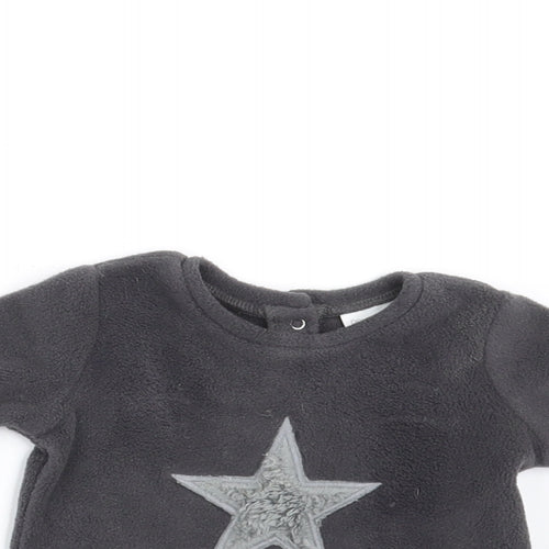 NEXT Baby Grey  Fleece Pullover Jumper Size 0-3 Months