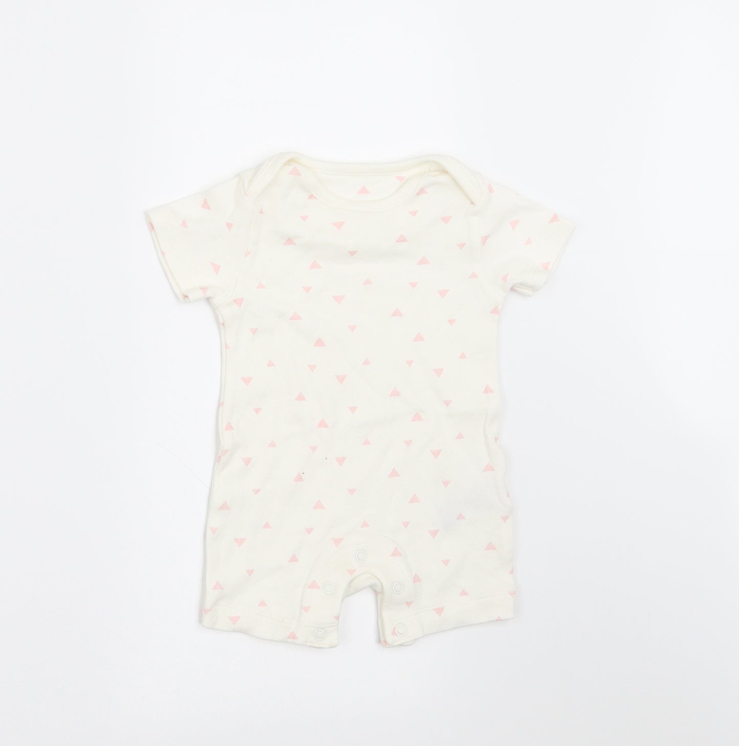 Marks and Spencer  Ivory Polka Dot  Romper One-Piece Size 0-3 Months