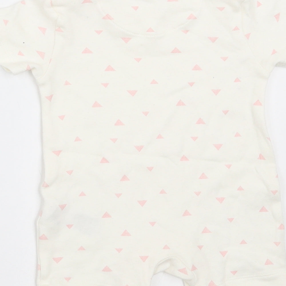 Marks and Spencer  Ivory Polka Dot  Romper One-Piece Size 0-3 Months