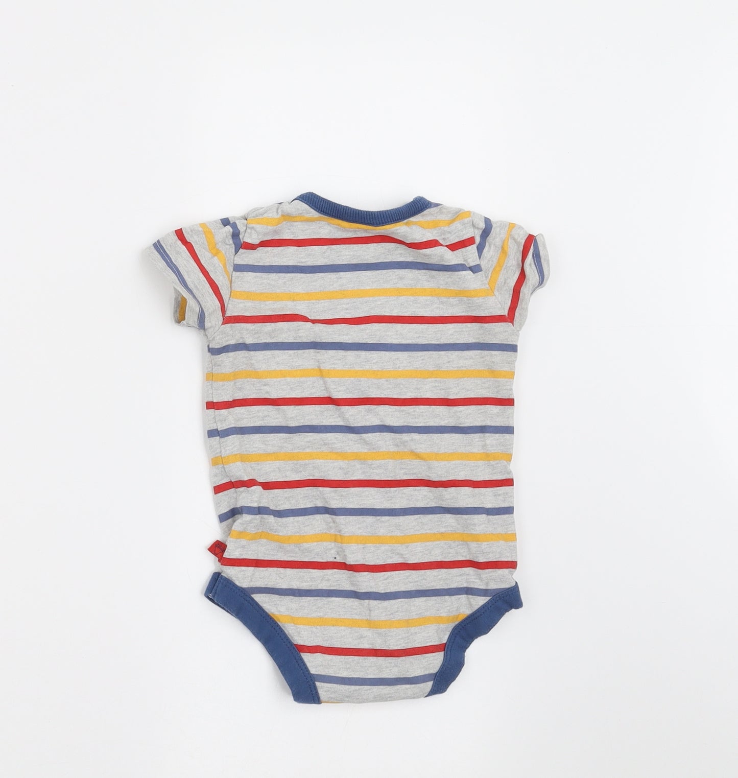 TU Boys Grey Striped  Basic T-Shirt Size 9-12 Months  - THE GRUFFALO