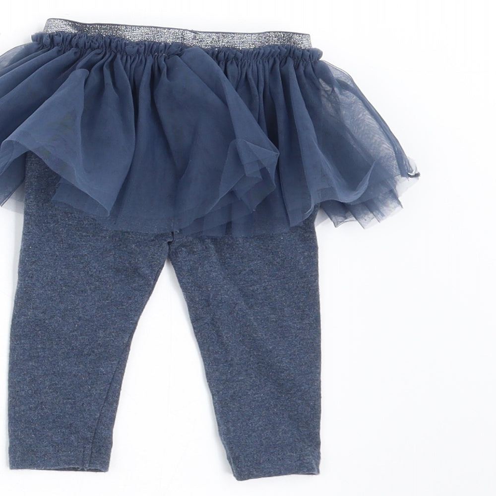 NEXT Girls Blue   Capri Leggings Size 3-6 Months  - tutu