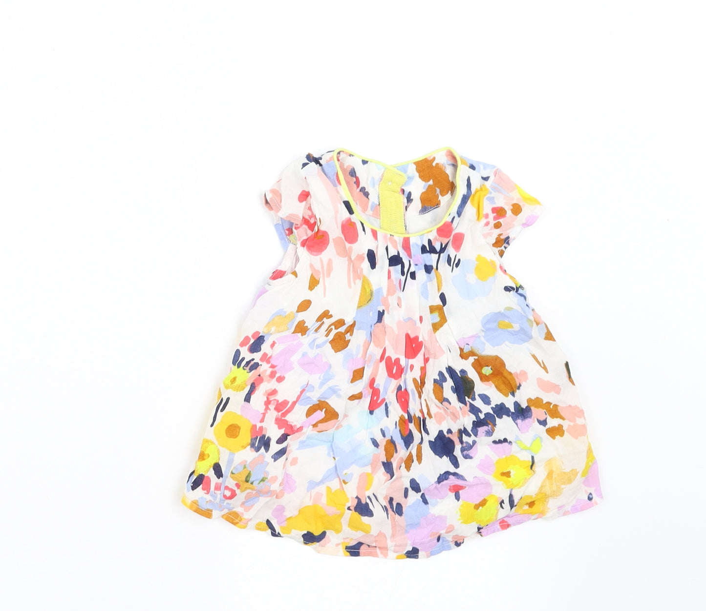 Marks and Spencer Girls White Floral  A-Line  Size 3-6 Months