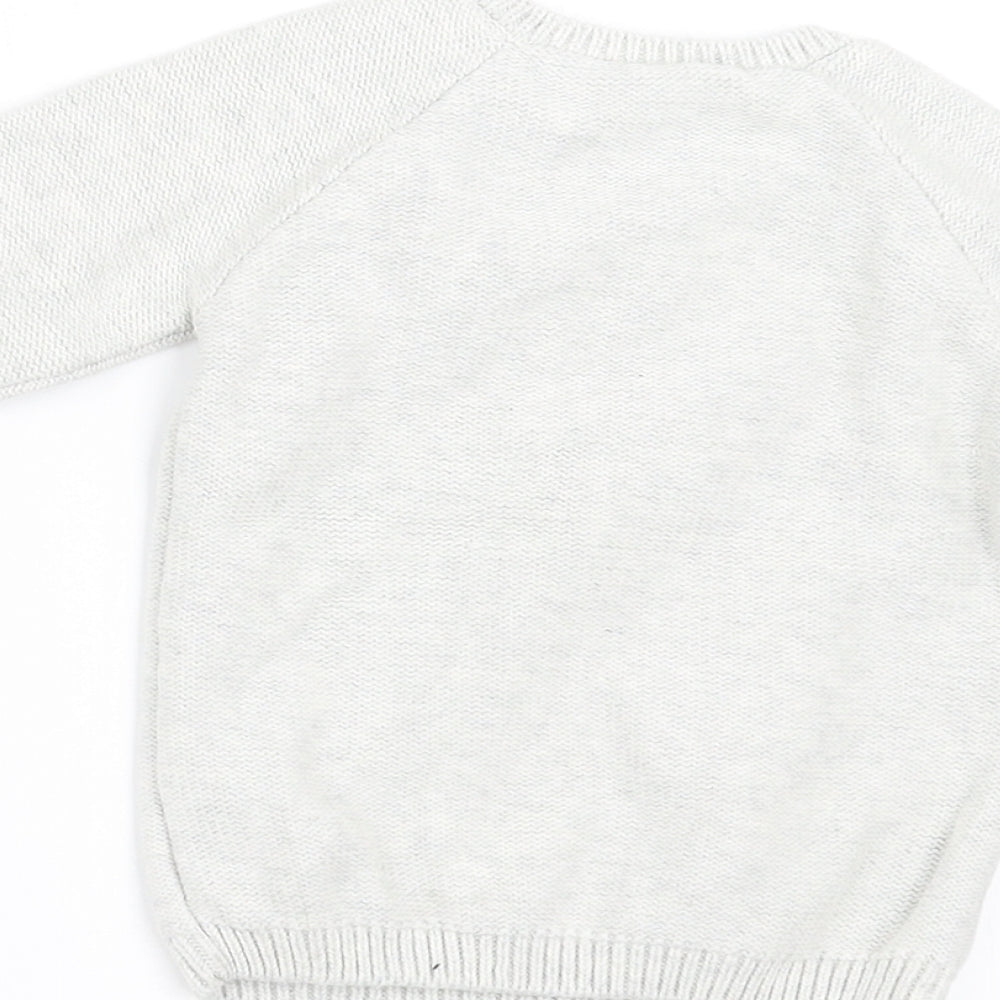 George Boys Grey   Pullover Jumper Size 3-6 Months  - Giraffe