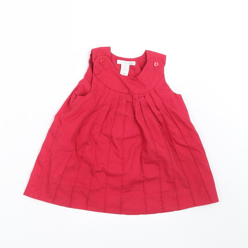H&M Girls Red   A-Line  Size 9-12 Months