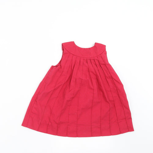 H&M Girls Red   A-Line  Size 9-12 Months