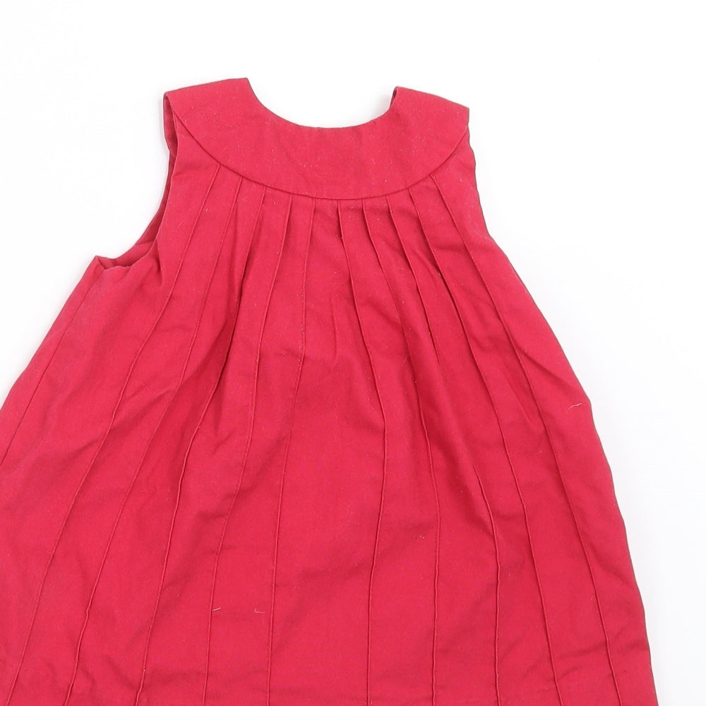 H&M Girls Red   A-Line  Size 9-12 Months
