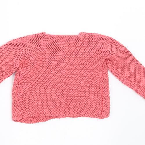Marks and Spencer Girls Pink   Cardigan Jumper Size 0-3 Months