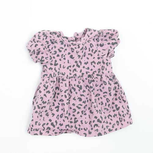 NEXT Girls Purple Animal Print  A-Line  Size 3-6 Months