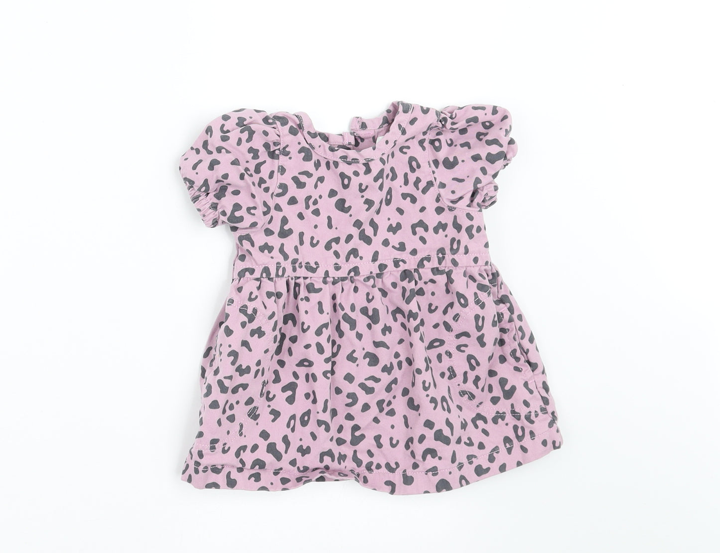 NEXT Girls Purple Animal Print  A-Line  Size 3-6 Months