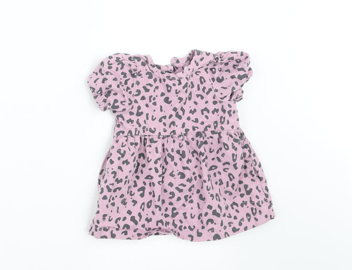 NEXT Girls Purple Animal Print  A-Line  Size 3-6 Months