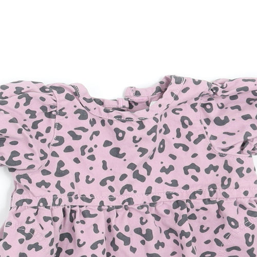 NEXT Girls Purple Animal Print  A-Line  Size 3-6 Months
