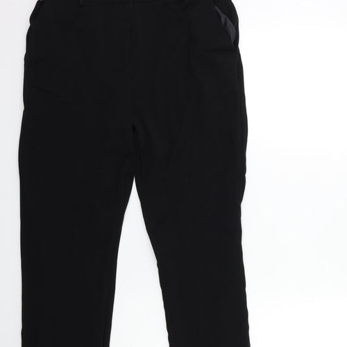 ANNA ROSE Womens Black   Trousers  Size 12 L25 in