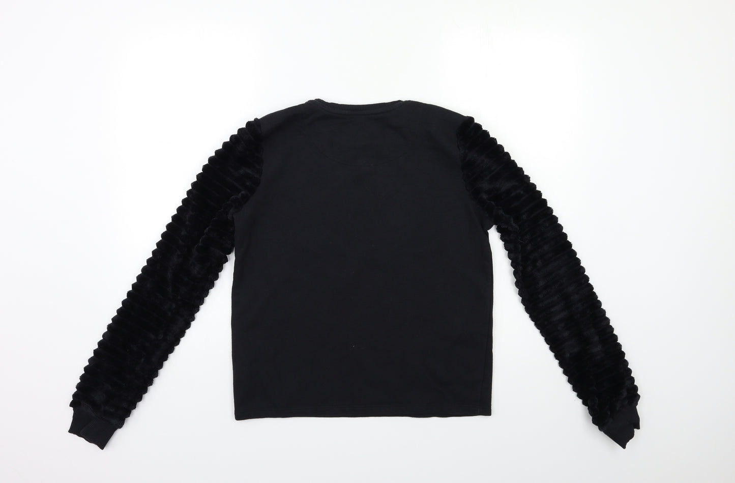 F&F Girls Black   Pullover Sweatshirt Size 13-14 Years