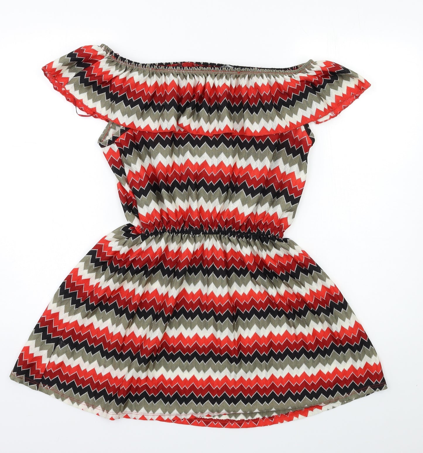 George Womens Red Striped  Shift  Size L
