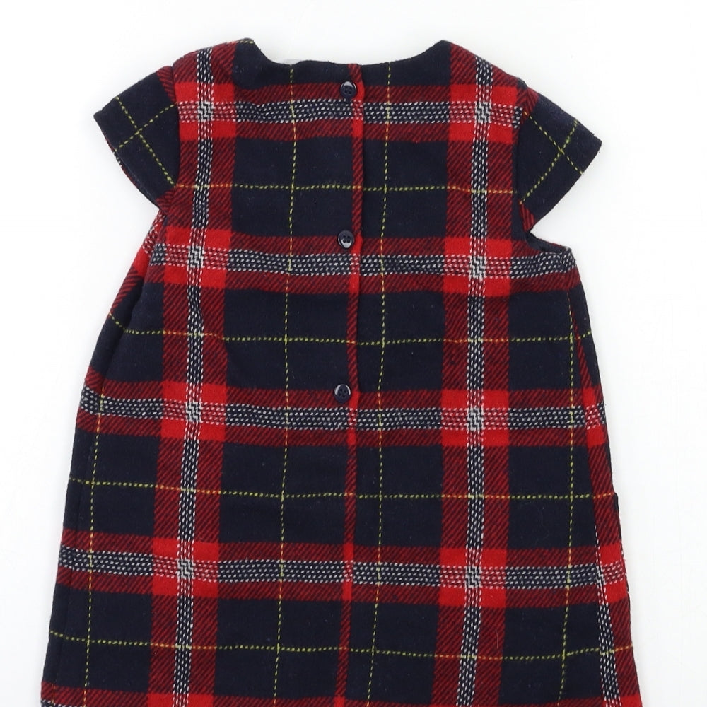 M&Co Baby Blue Check  A-Line  Size 18 Months