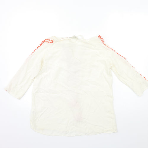 F&F Womens White   Basic Blouse Size 8