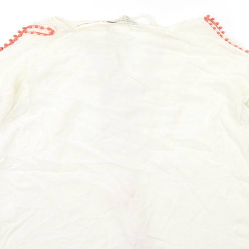F&F Womens White   Basic Blouse Size 8