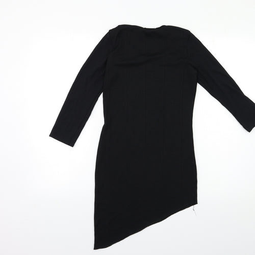 OneTouch Womens Black  Knit Pullover Jumper Size 8
