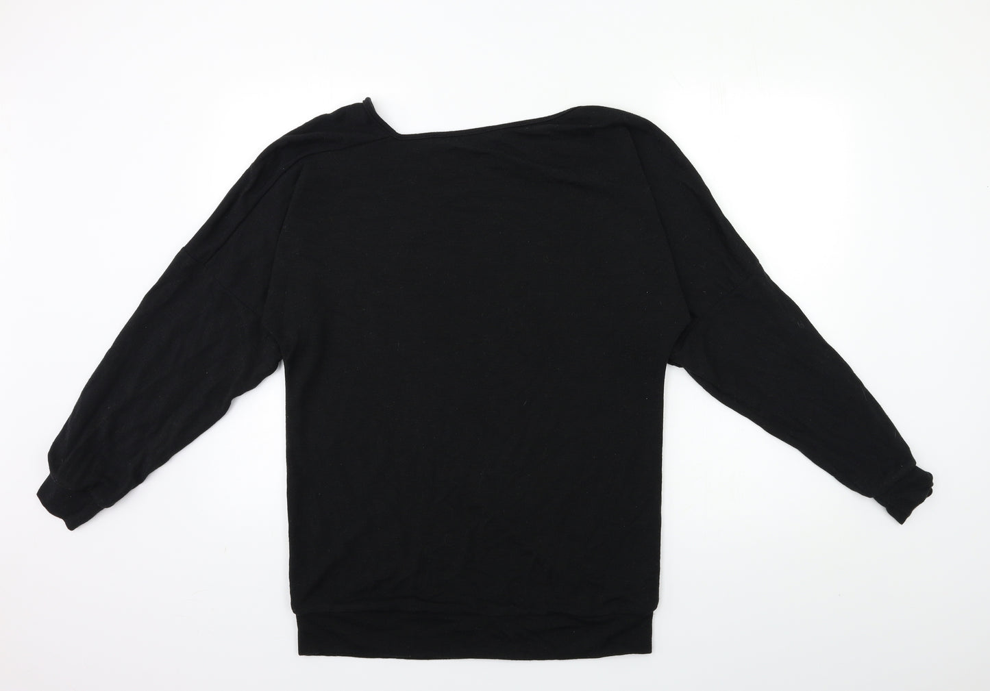 AURA Womens Black  Knit Pullover Jumper Size L