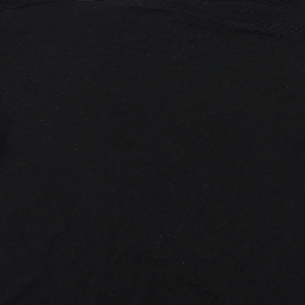 AURA Womens Black  Knit Pullover Jumper Size L