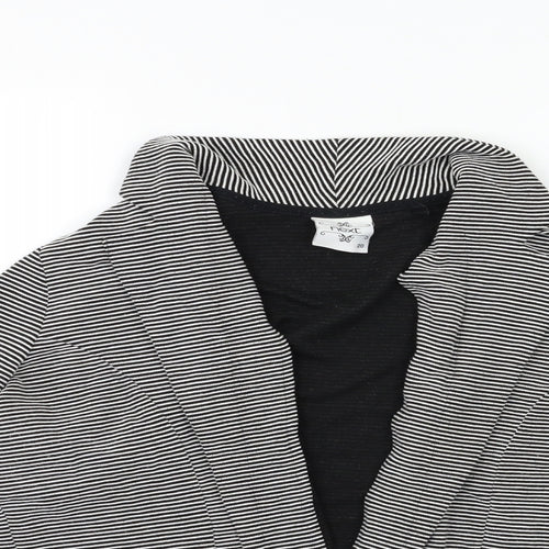 NEXT Womens Black Striped  Jacket Blazer Size 10