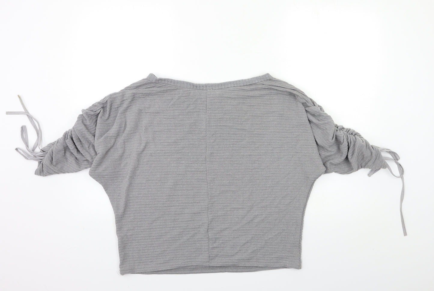 YONIS Womens Grey  Knit Pullover Jumper Size L
