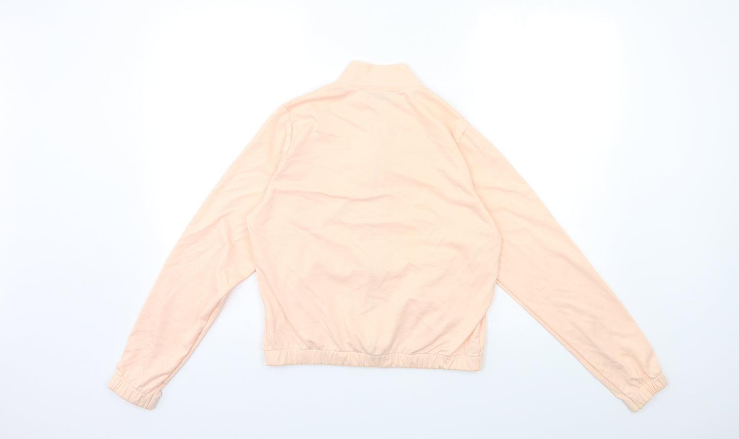 Boohoo Womens Pink   Full Zip Sweatshirt Size S