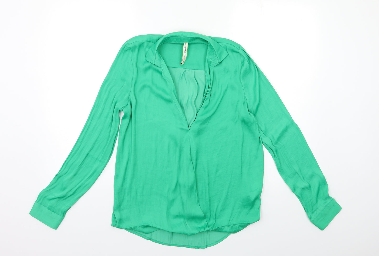 Stradivarius Womens Green   Basic Blouse Size S