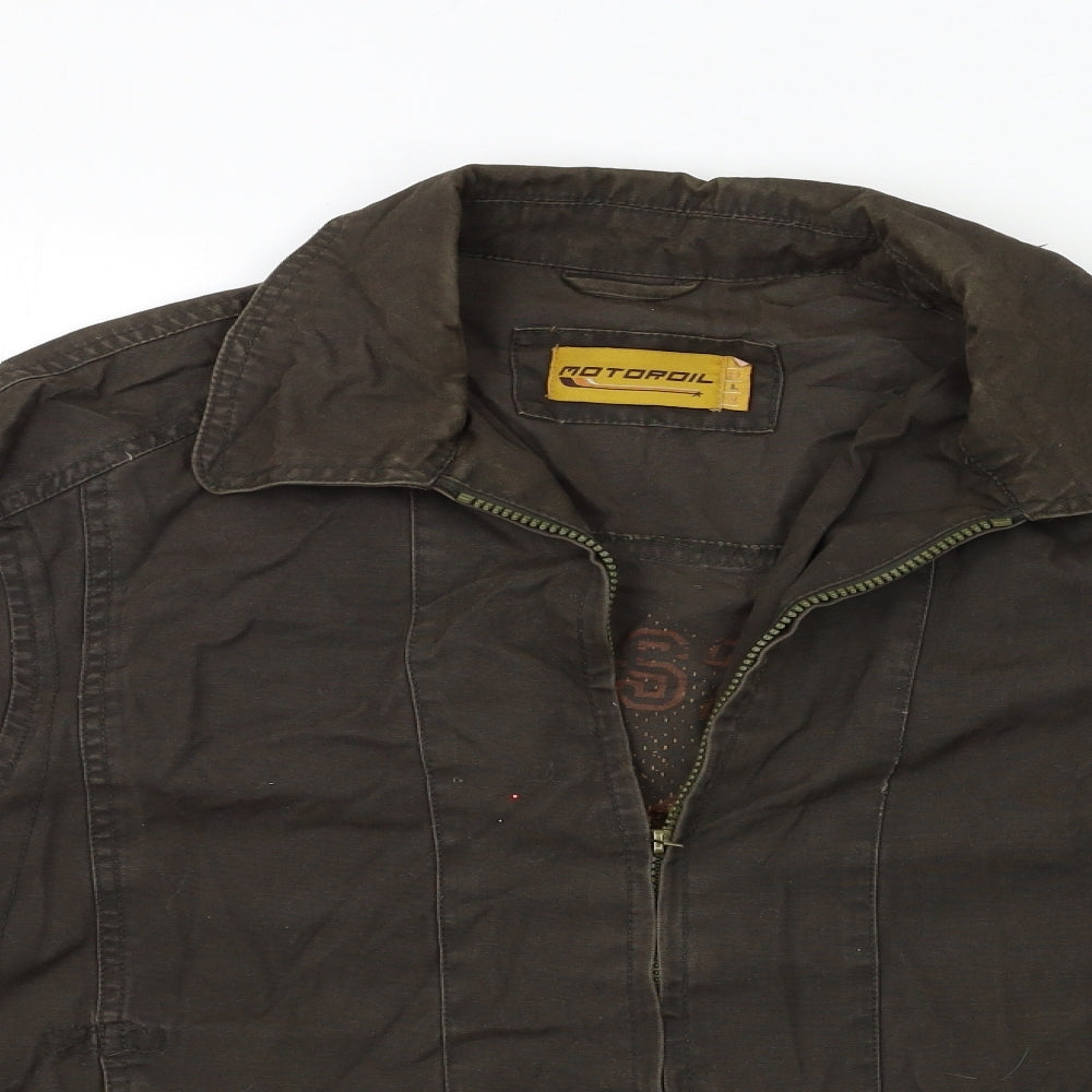 Motoroil Mens Brown   Jacket  Size L