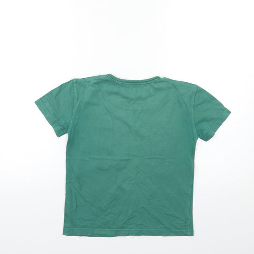 John Lewis Boys Green  Rayon Basic T-Shirt Size 7 Years