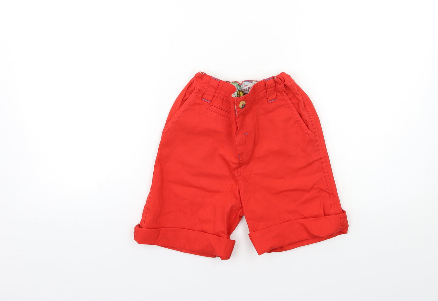 Cath Kidston Boys Red   Chino Shorts Size 5-6 Years