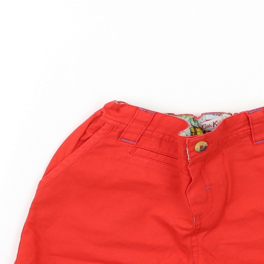 Cath Kidston Boys Red   Chino Shorts Size 5-6 Years
