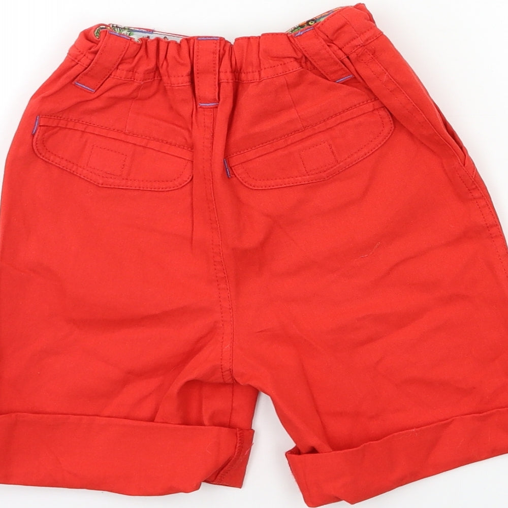 Cath Kidston Boys Red   Chino Shorts Size 5-6 Years