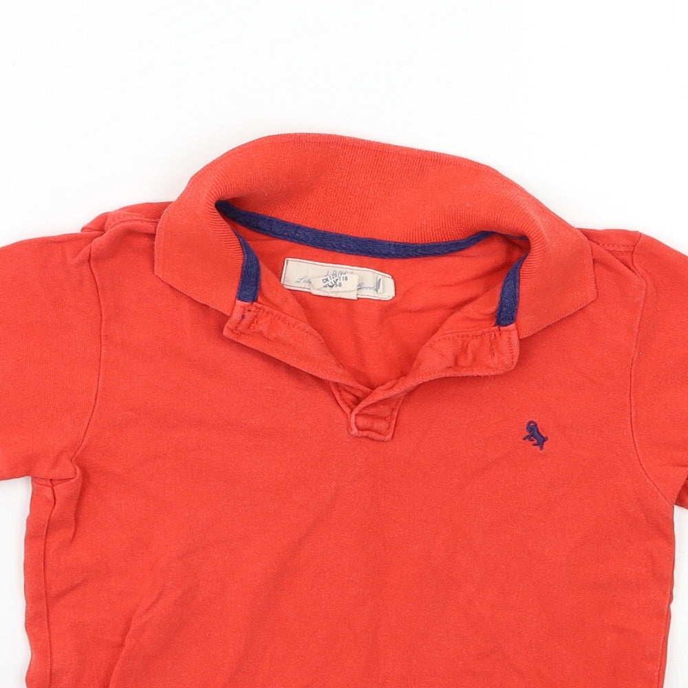 H&M Boys Red   Basic Polo Size 5-6 Years