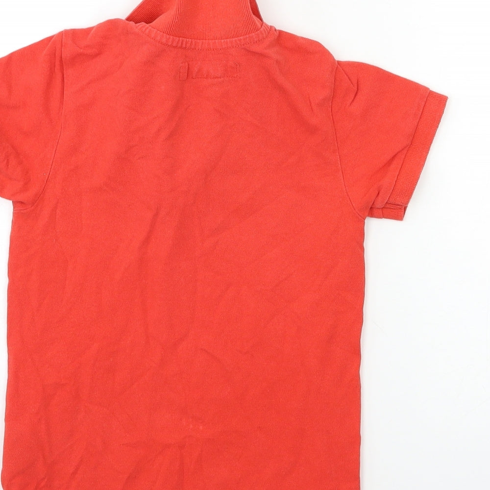 H&M Boys Red   Basic Polo Size 5-6 Years