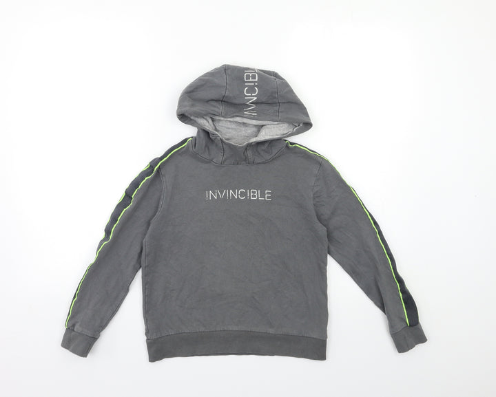 Blue Zoo Boys Grey   Pullover Hoodie Size 7-8 Years