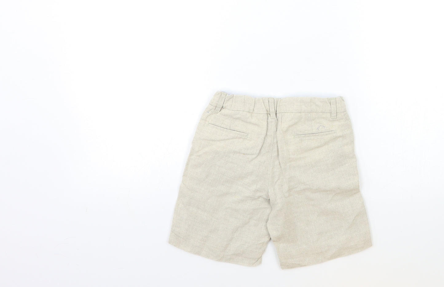 Nanos Boys Beige   Chino Shorts Size 6 Years