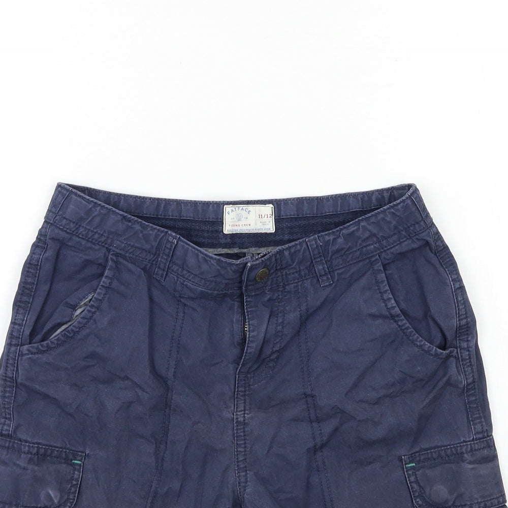 Fat Face Boys Blue   Chino Shorts Size 11-12 Years