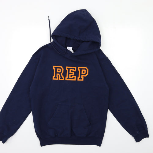 Gildan Mens Blue   Pullover Hoodie Size S